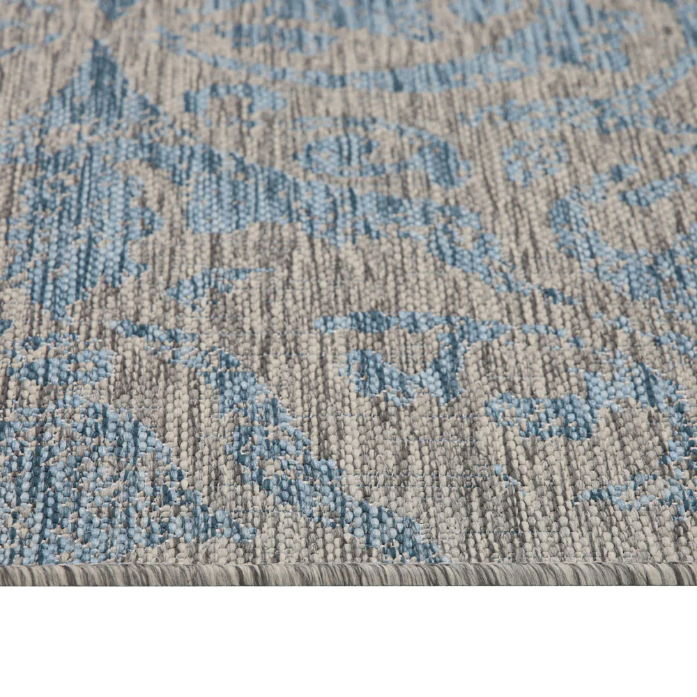 Aqua Flatweave Outdoor Rug - Lanark - Image 4