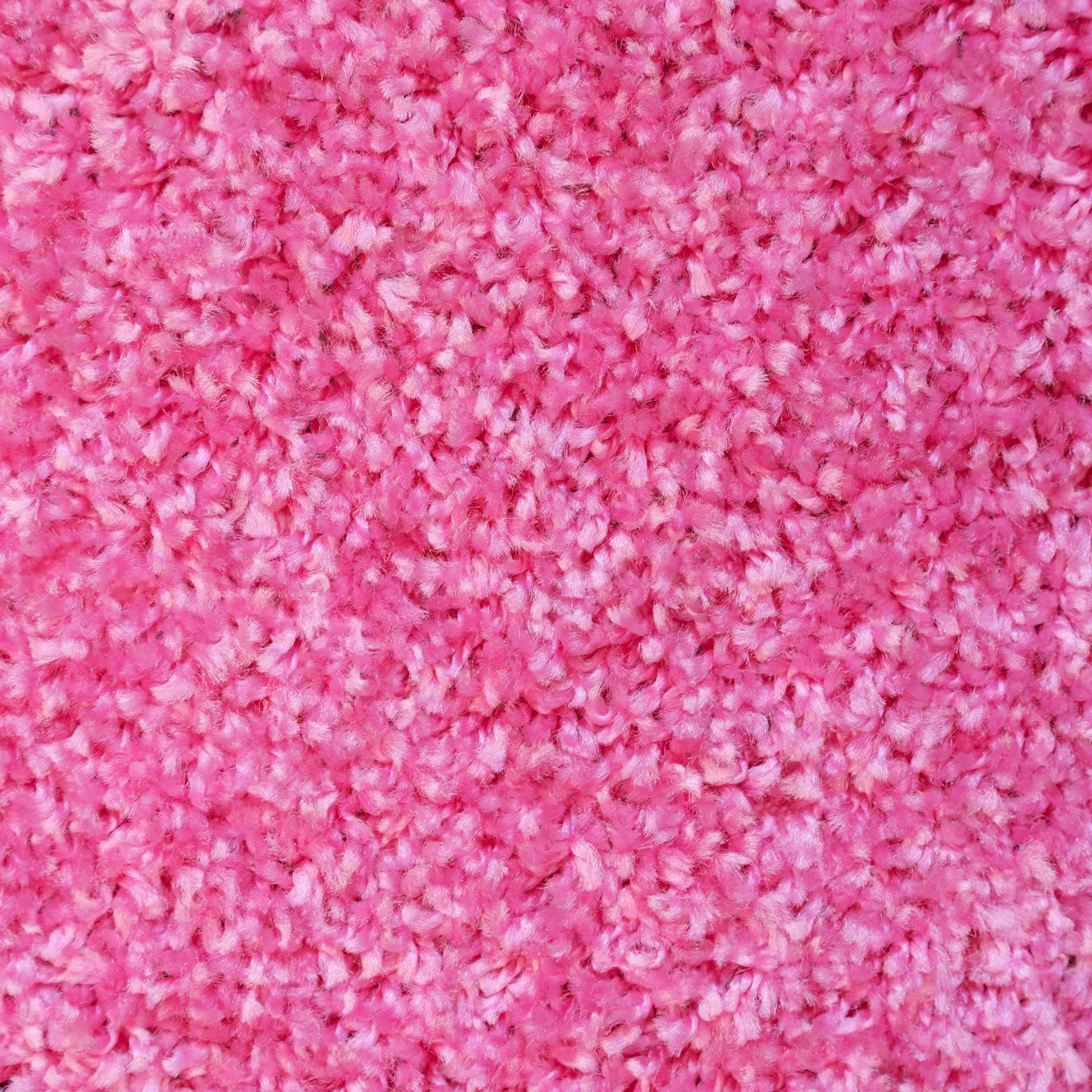 Barbie Pink Shaggy Circle Rug - Image 4