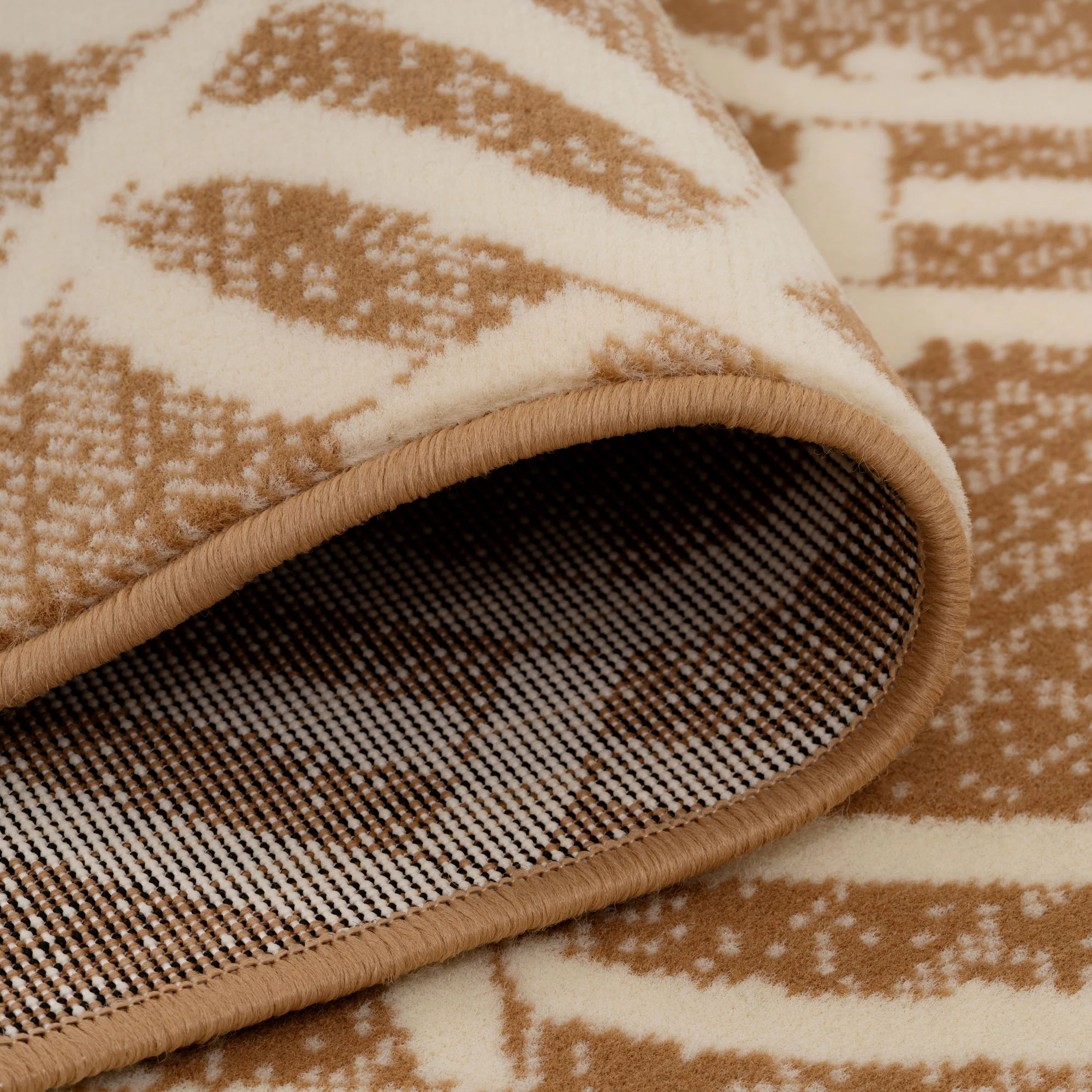 Beige Woven Trellis Living Room Rug - Image 6