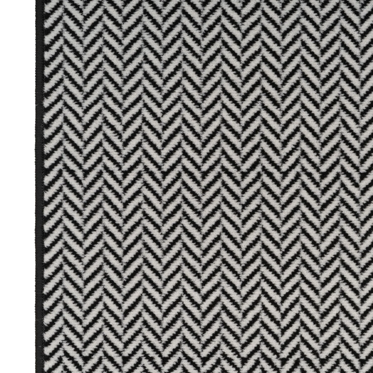 Black Chevron Stair Carpet Runner - Cut to Measure - Image 2