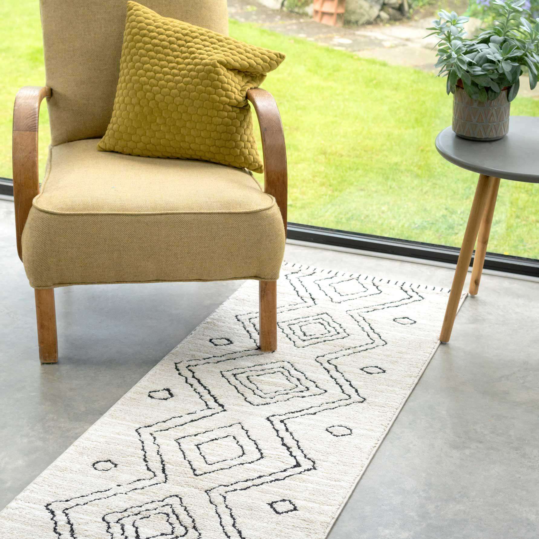 Cosy Soft Underfoot Cream Moroccan Berber Bedroom Rug - Neva - Image 6