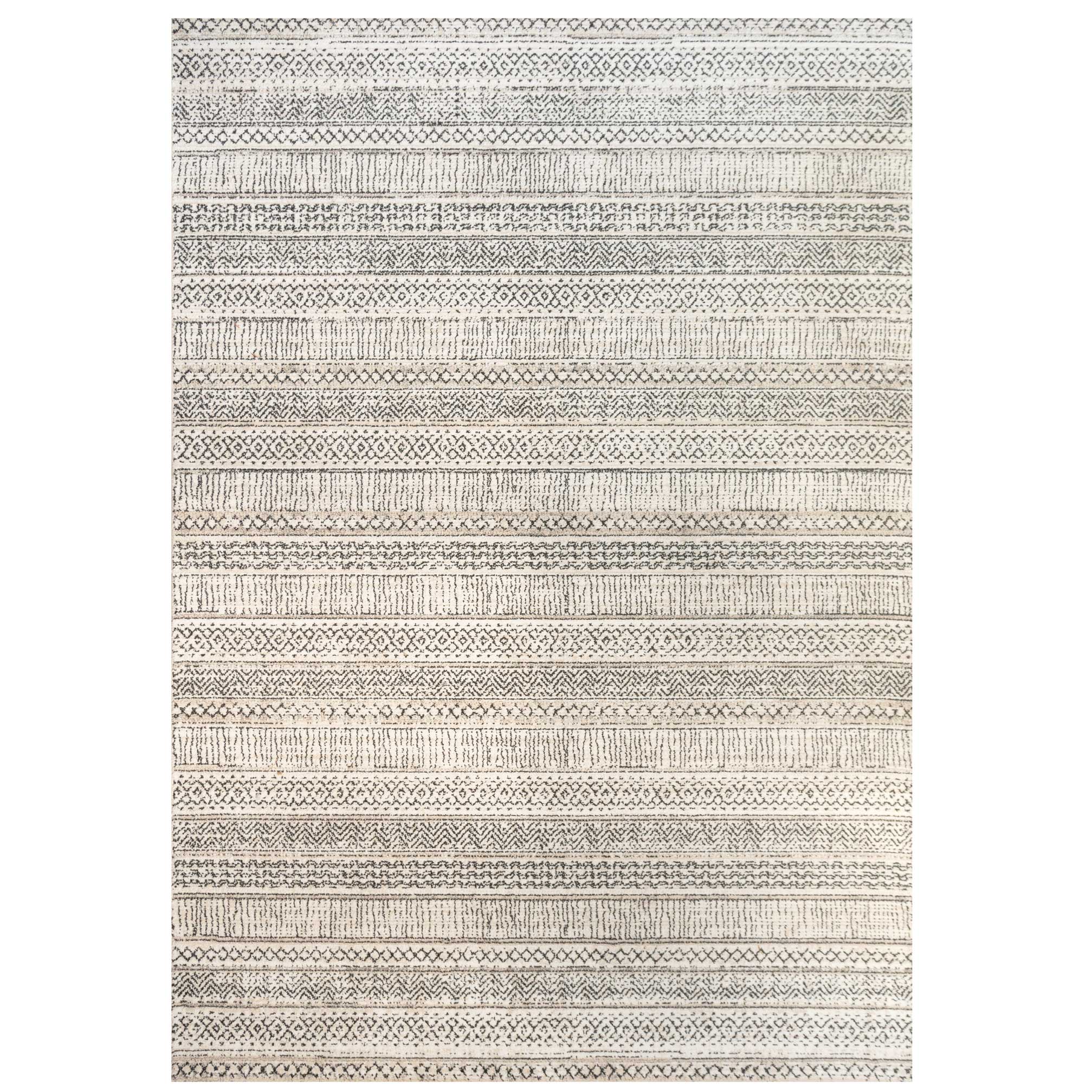 Cosy Soft Underfoot Grey Tribal Moroccan Berber Bedroom Rug