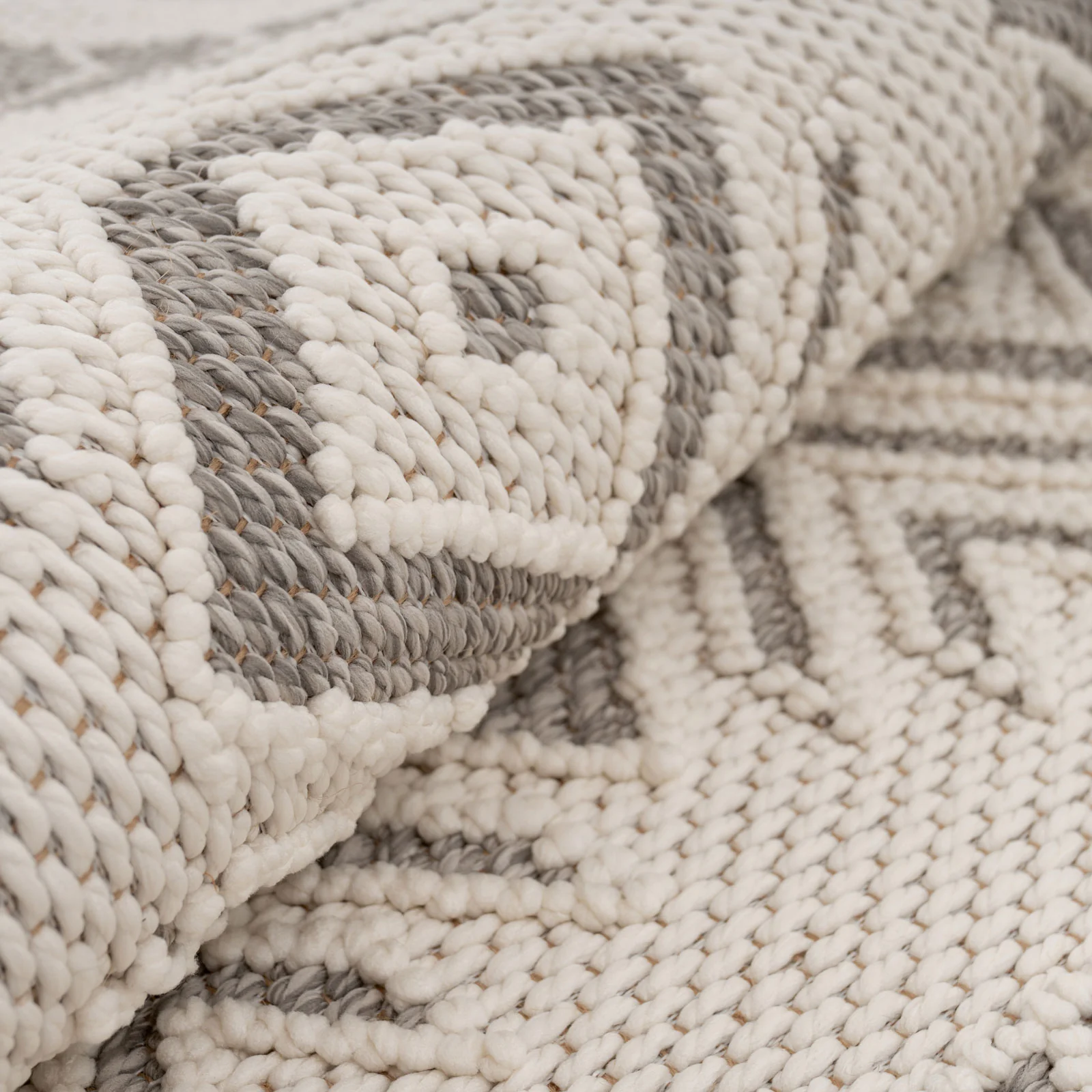 Cream Beige Motif Rug - Ryne - Image 7