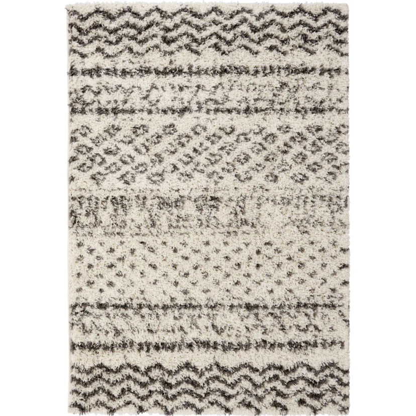 Cream Scandi Nordic Shaggy Rug