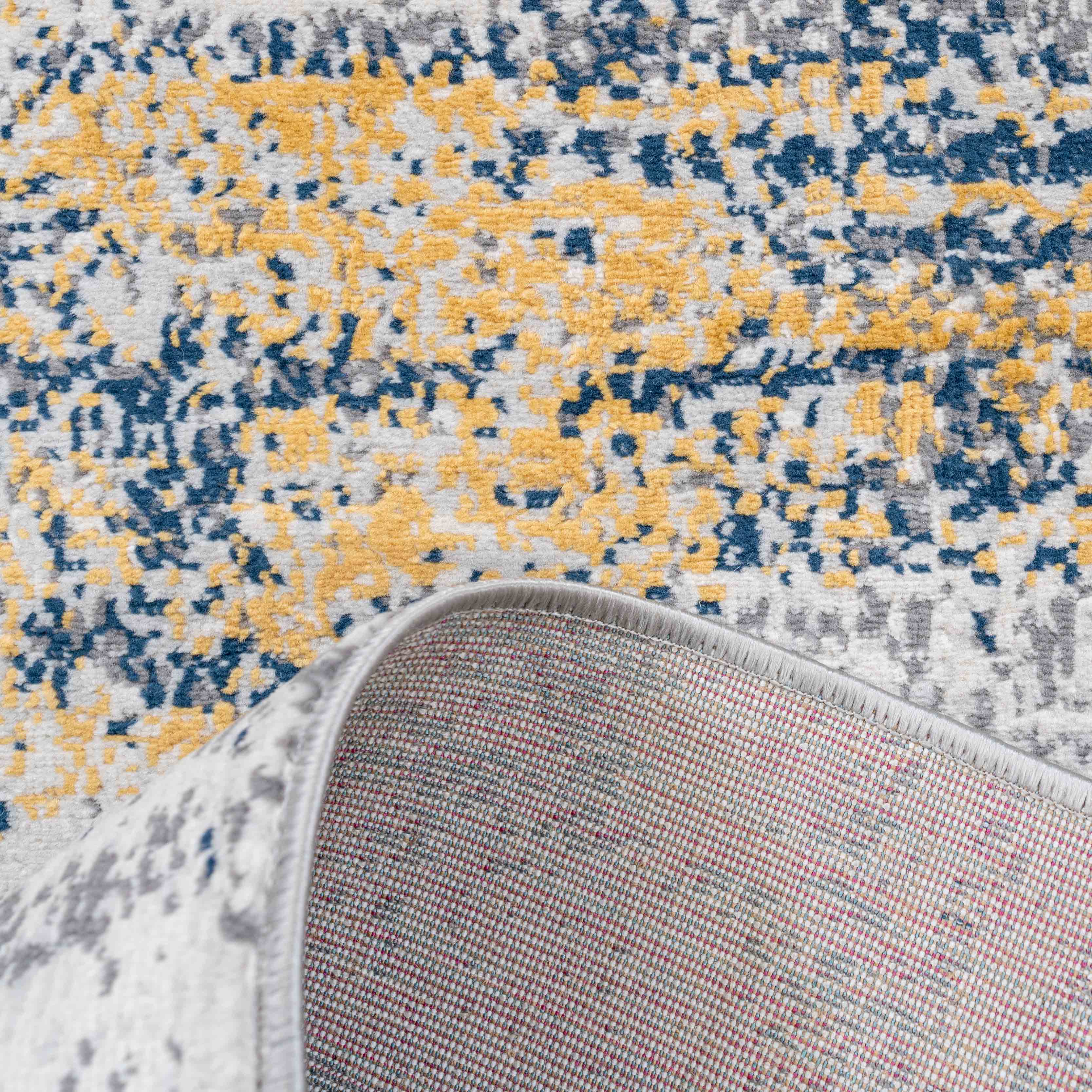 Distressed Ochre Yellow Pastel Soft Hall Runner Rug - Image 7