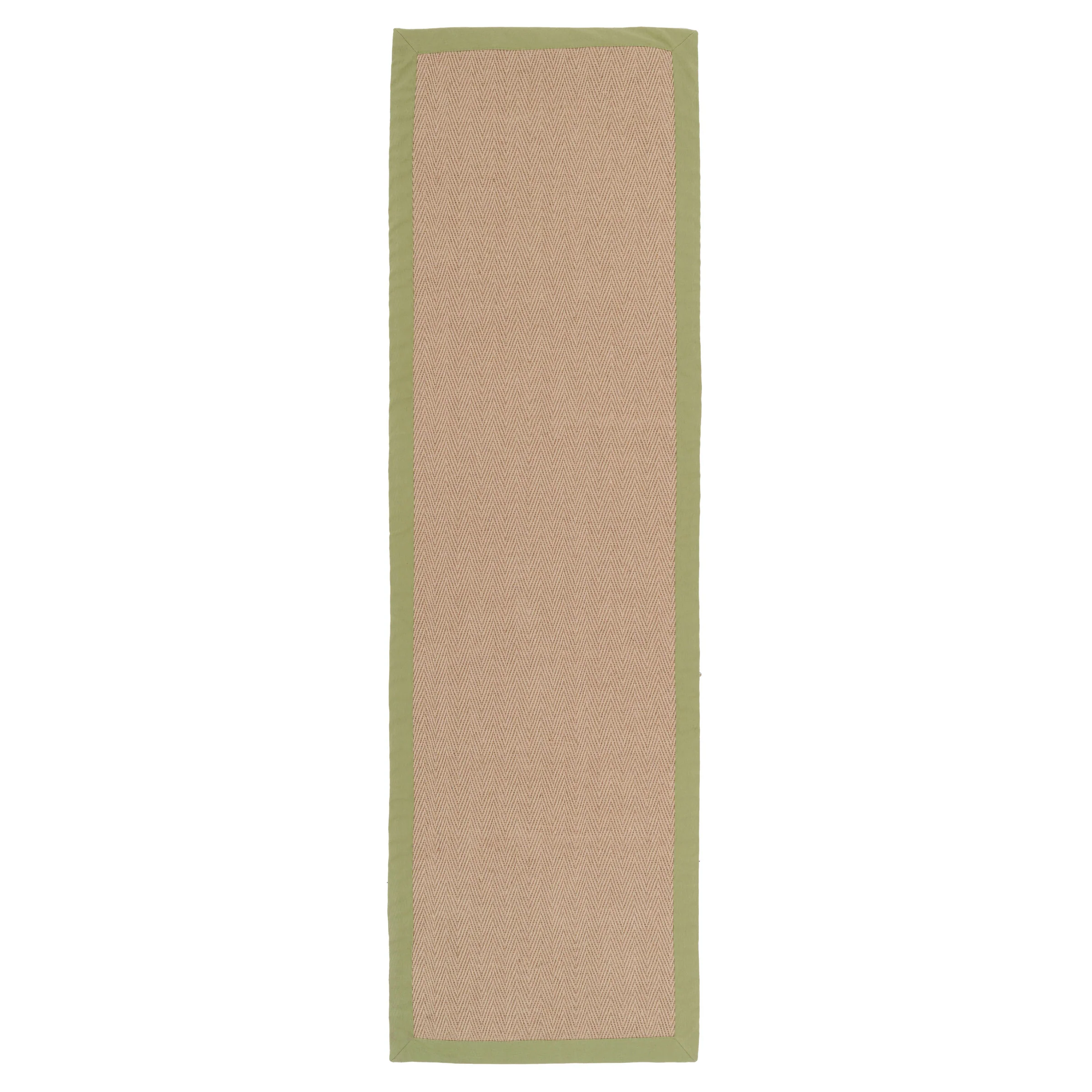 Green Cotton Border Natural Jute Area Rug - Image 11
