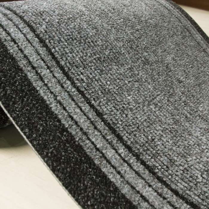 Grey Hard Wearing Stair Carpet Runner Rugs - Image 3
