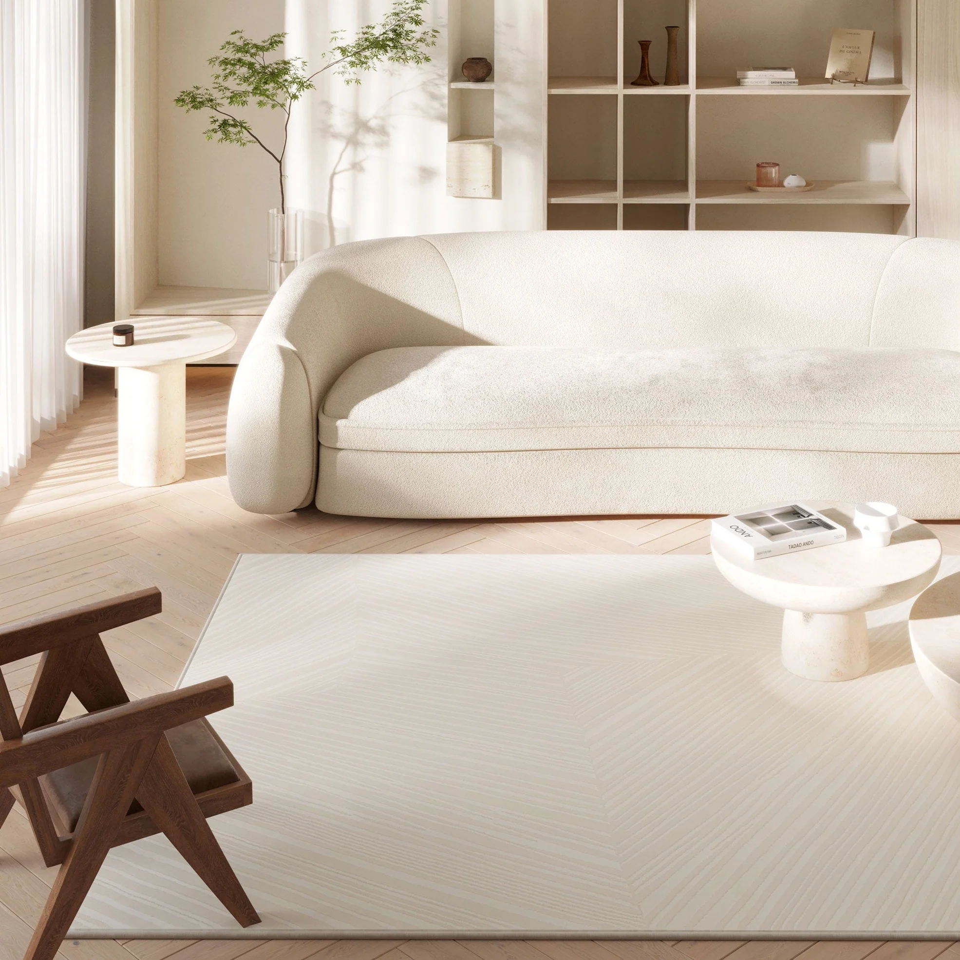 Luxury Geometric Grey Rug - Brooke - Image 2