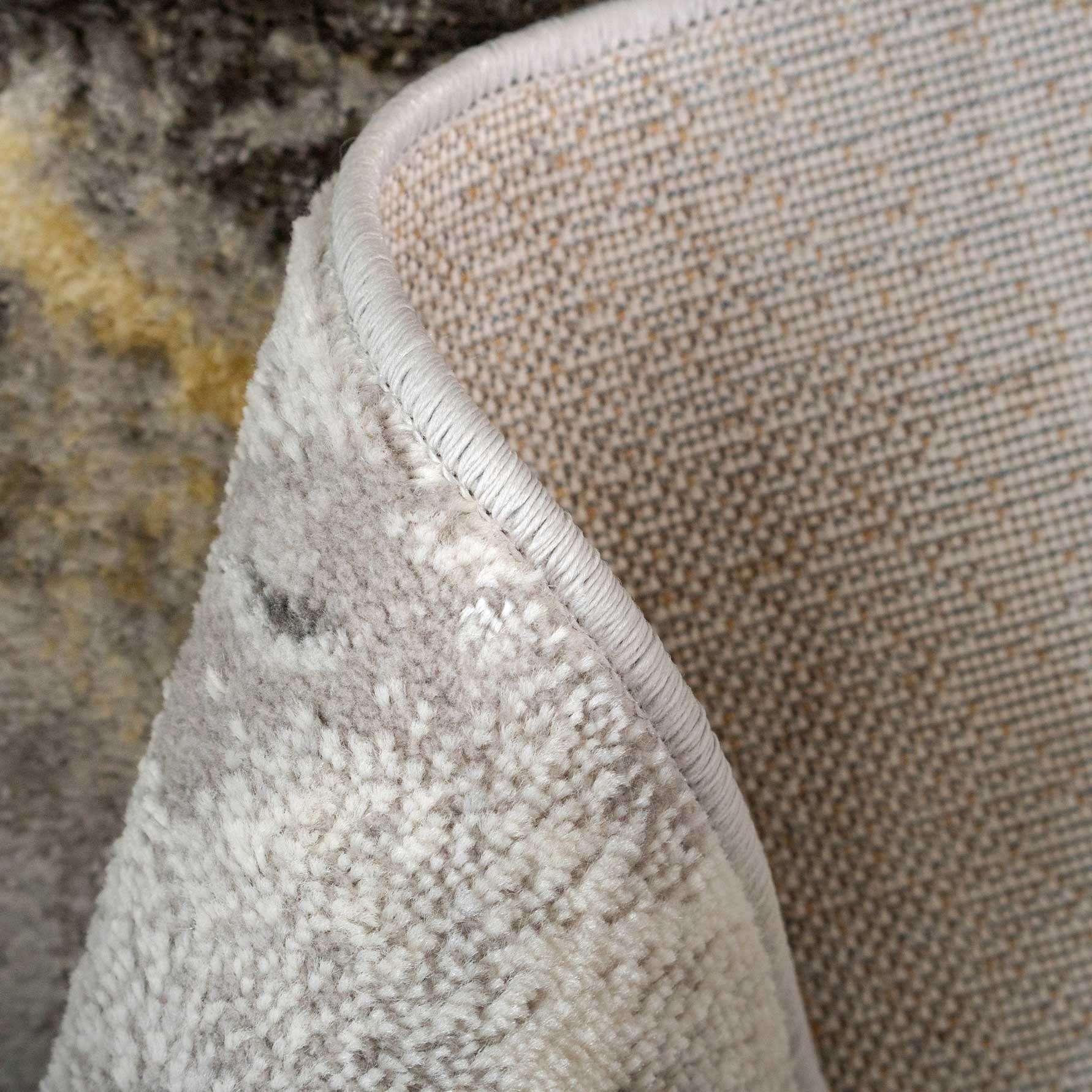 Modern Grey Marble Textured Area Rug - Strike - Image 8