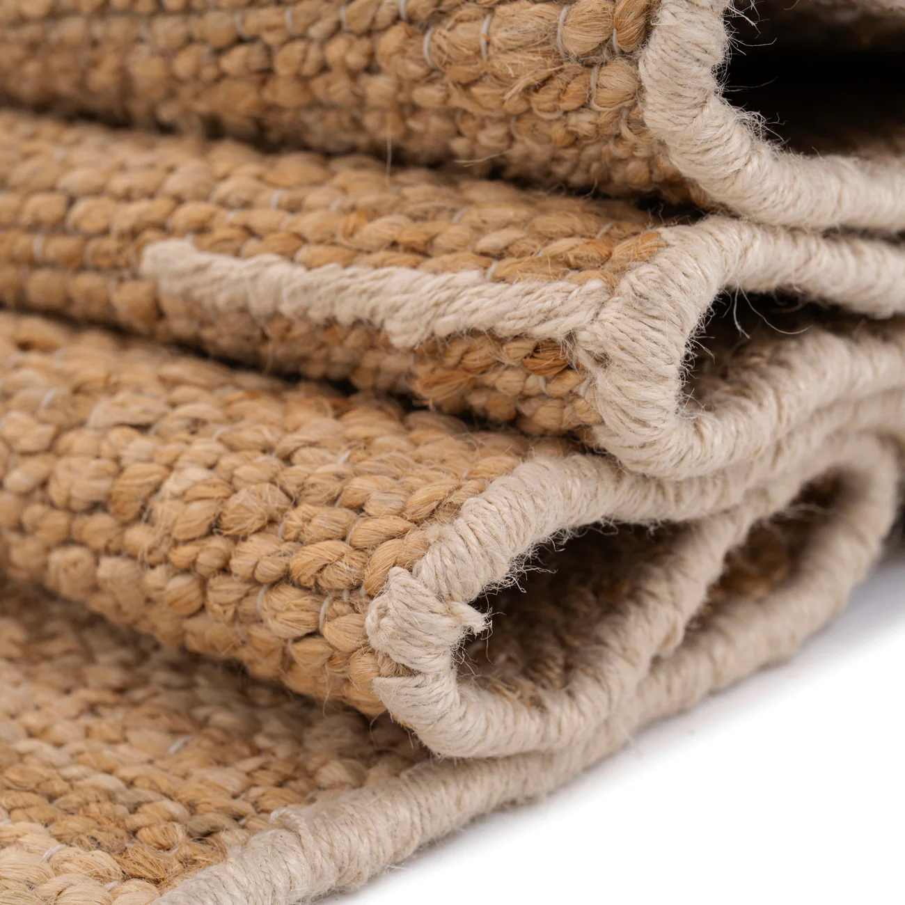 Natural Handwoven Brown Jute Framed Rug - Annie - Image 8