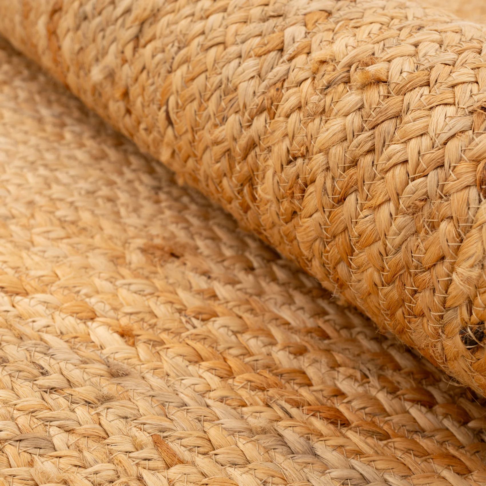 Natural Rustic Braided Jute Rug - Althea - Image 4