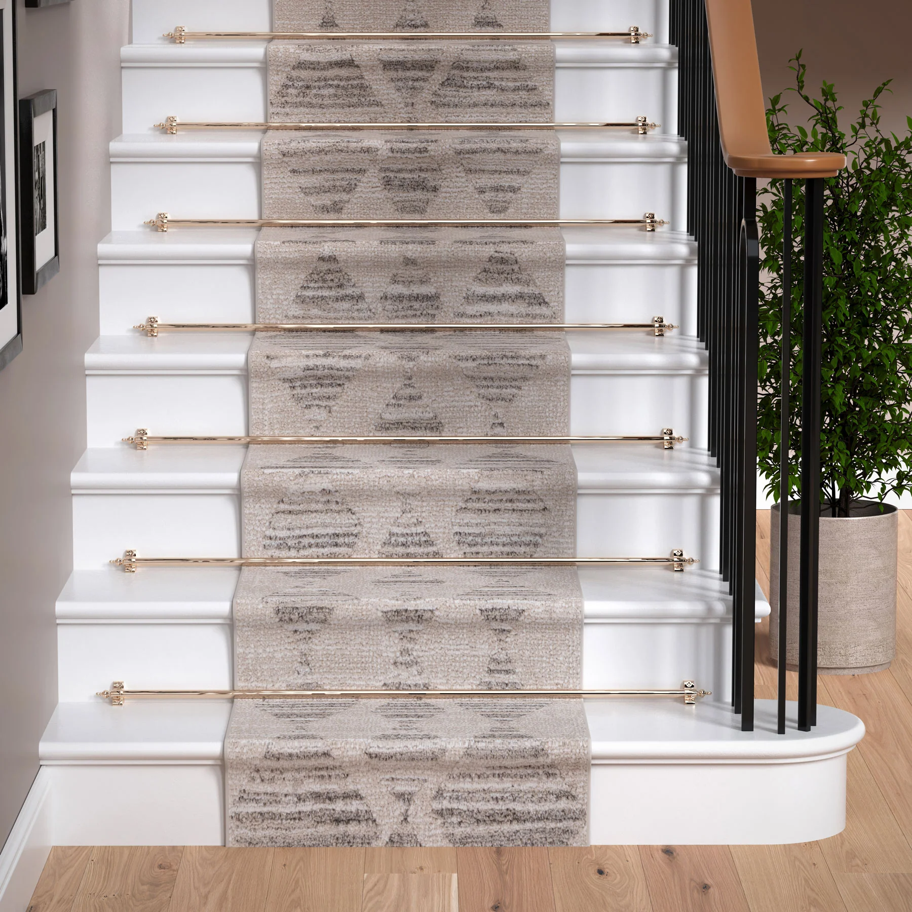 Neutral Diamond Pattern Area Rug - Lucas - Image 9