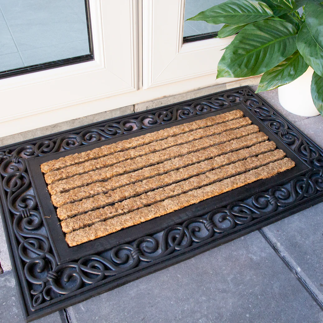 Ornate Rubber Coir Doormat - Image 4