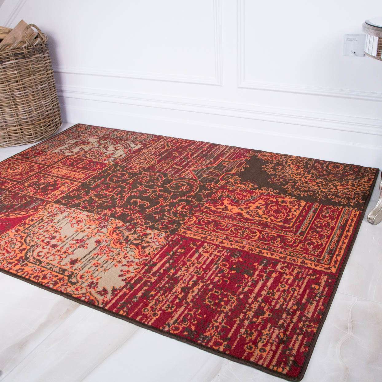 Patchwork Wine Hall Runner Rug - Image 5