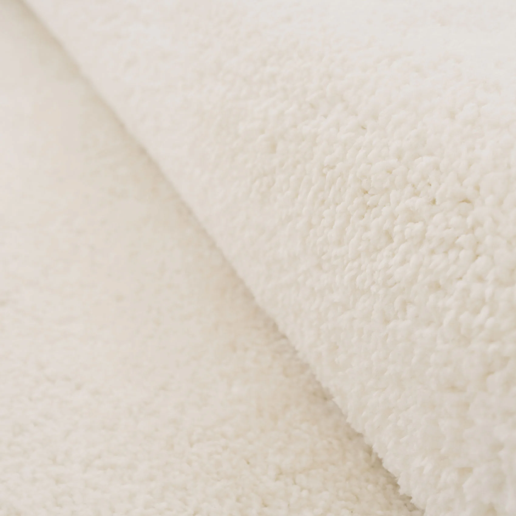 Premium Cream Shaggy Runner Rug - Lace - Image 5