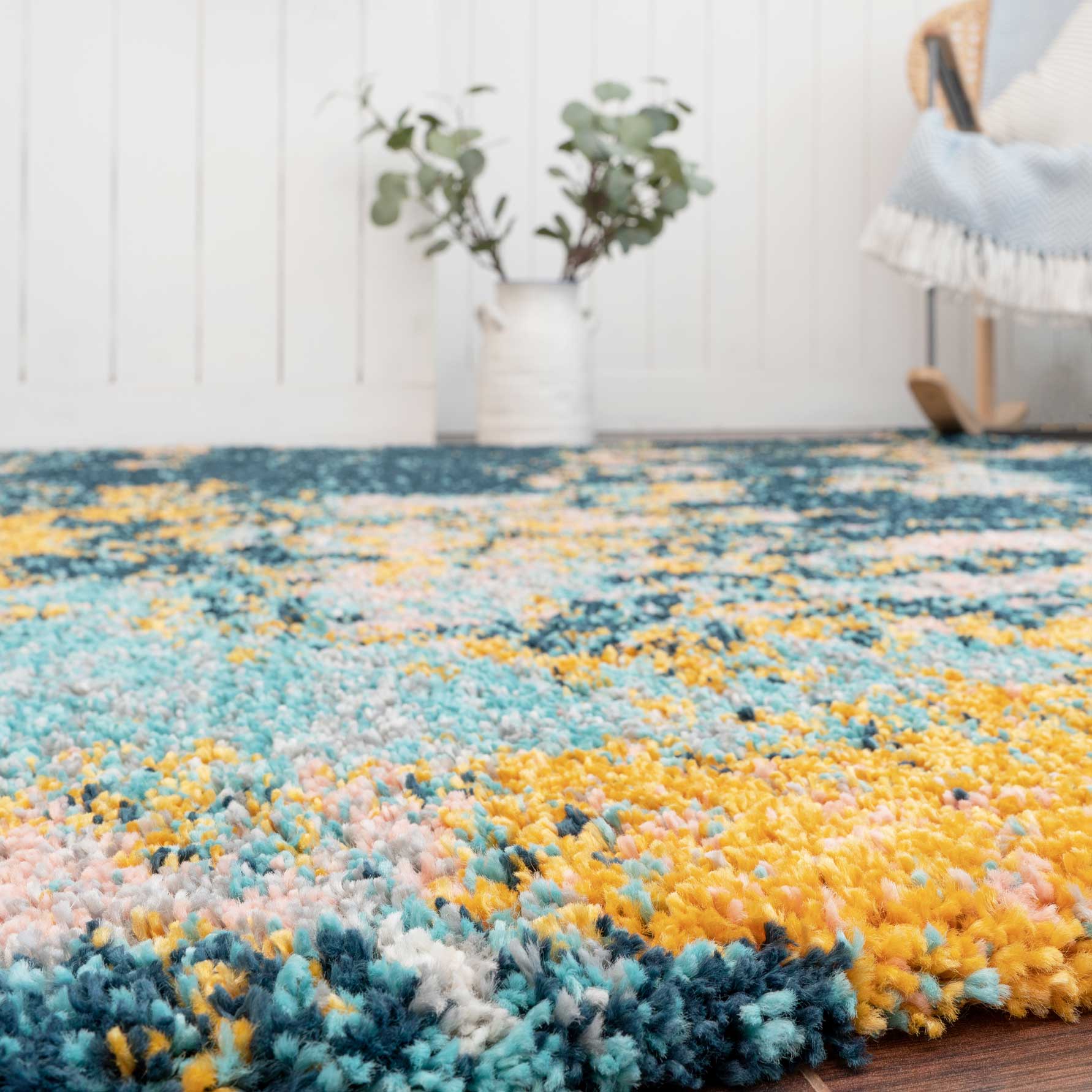 Soft Abstract Shaggy Rug - Cherish - Image 6