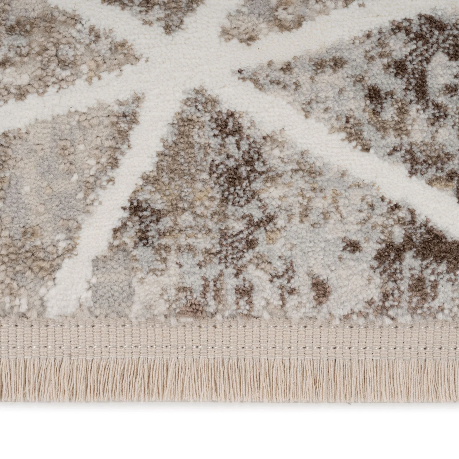 Soft Beige Geometric Rug - Valo - Image 5