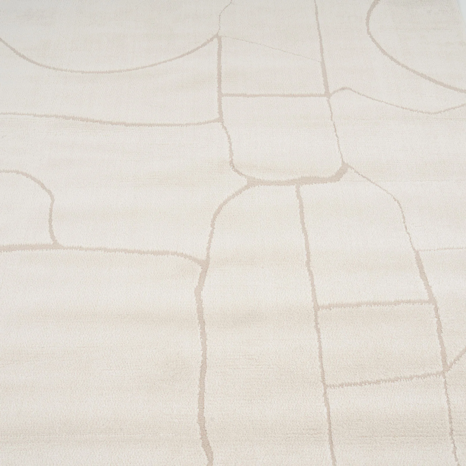 Soft Cream Abstract Rug - Aura - Image 9