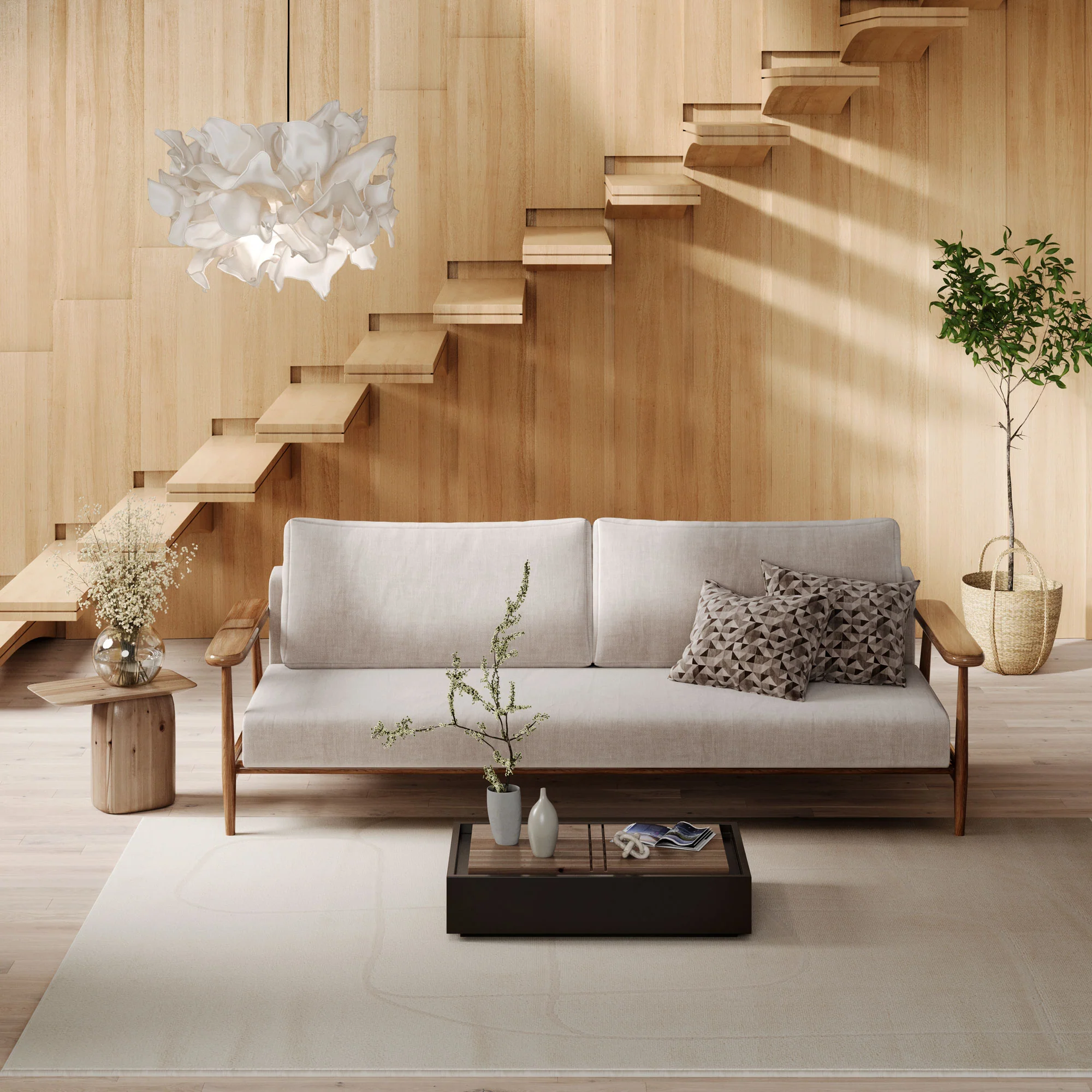 Soft Cream Scribble Rug - Zola - Image 3