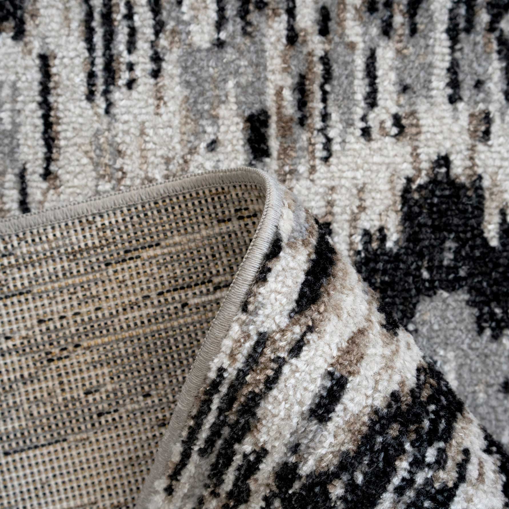 Soft Grey Ikat Living Room Rug - Image 8