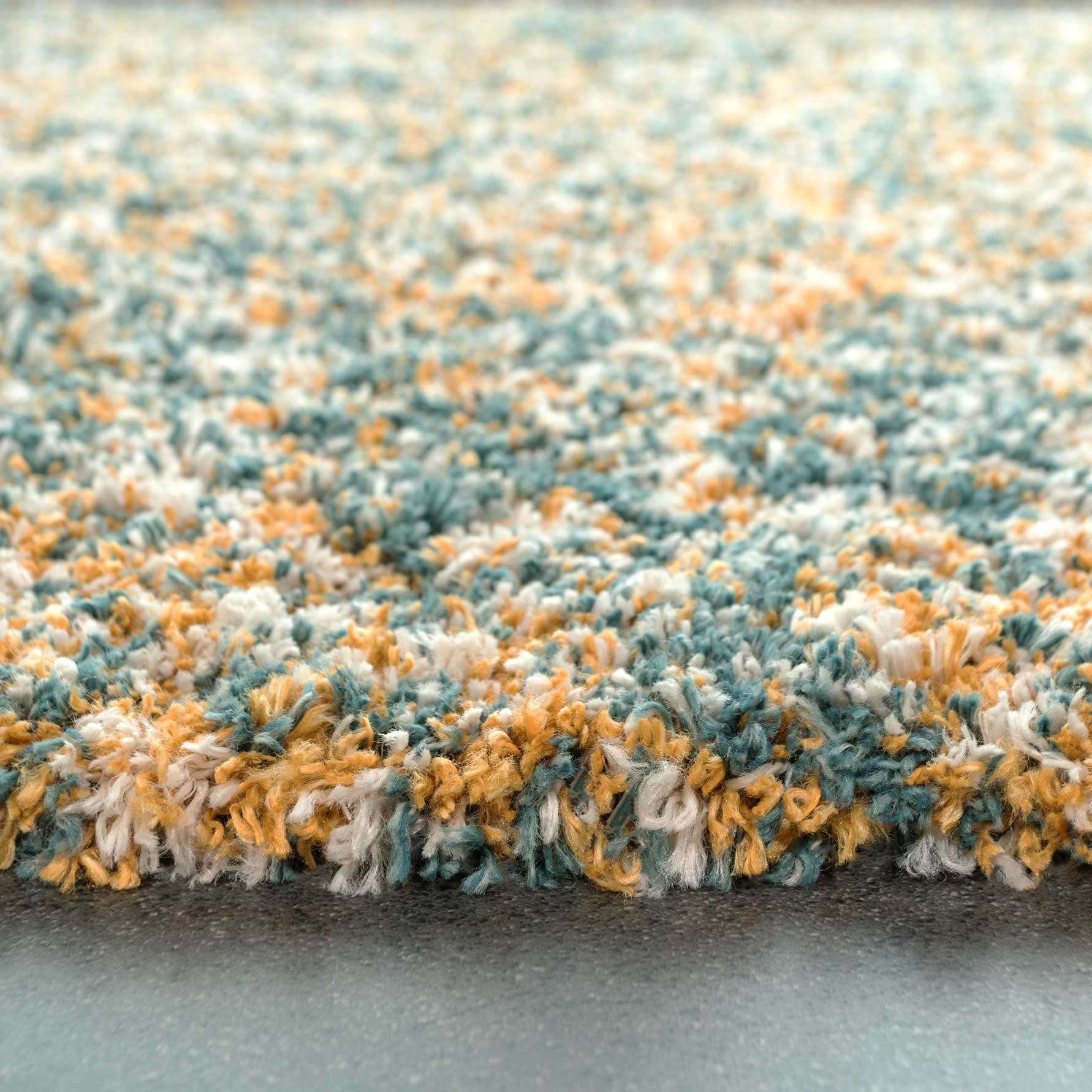 Soft Mottled Multicolour Shaggy Area Rug - Image 5
