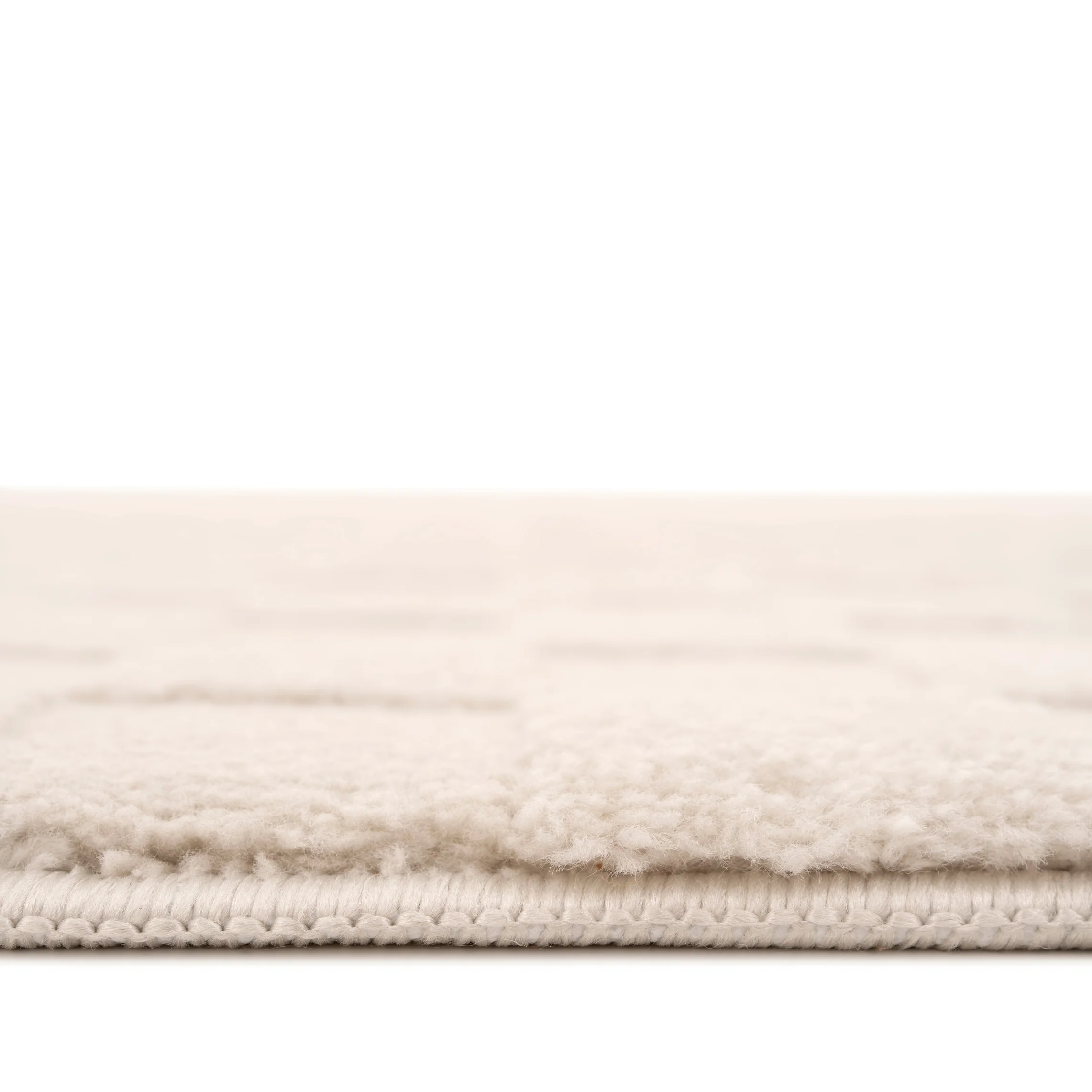 Soft Natural Cream Retro Checkerboard Rug - Liv - Image 14