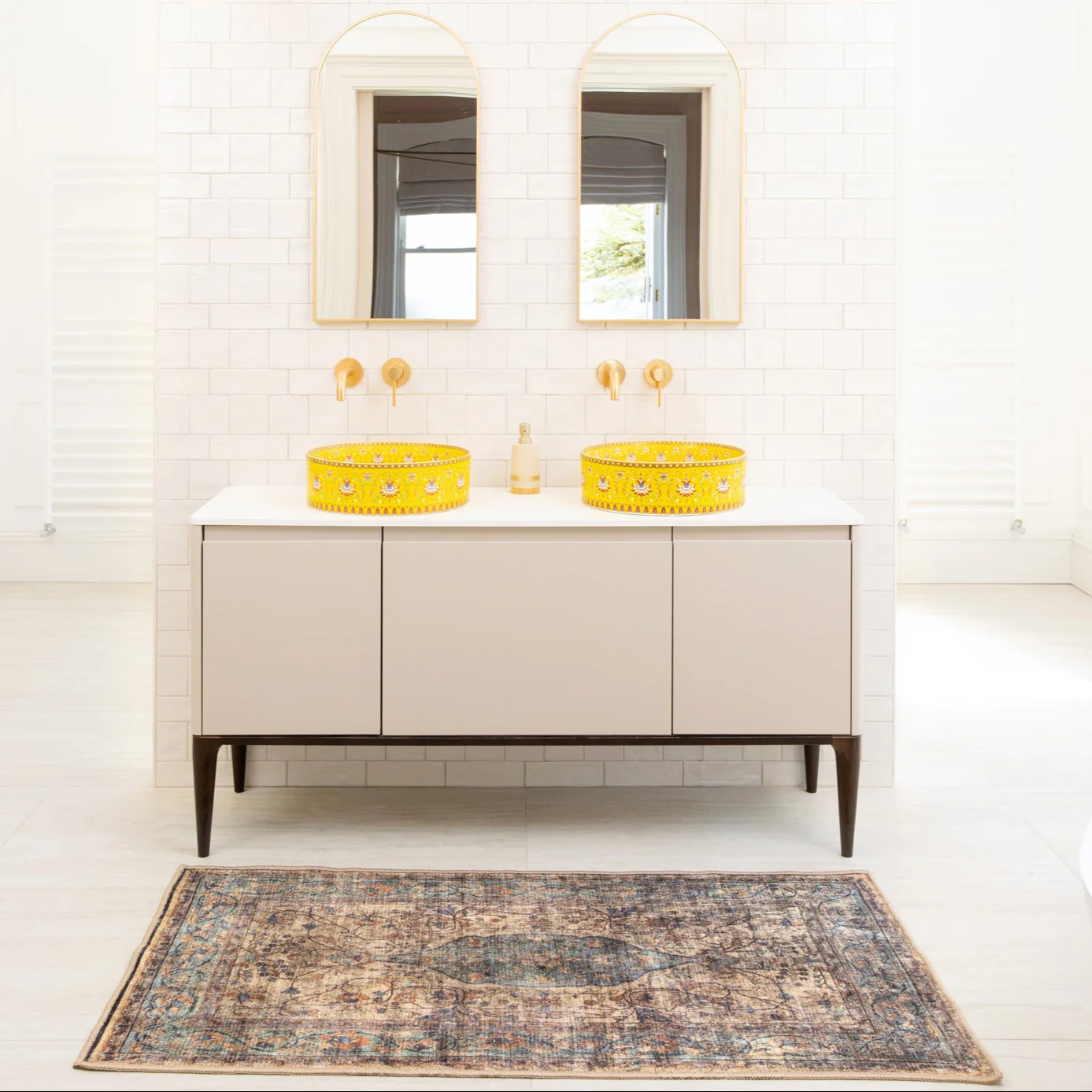 Soft Washable Blue Bathroom Mat - Dorothea - Image 5