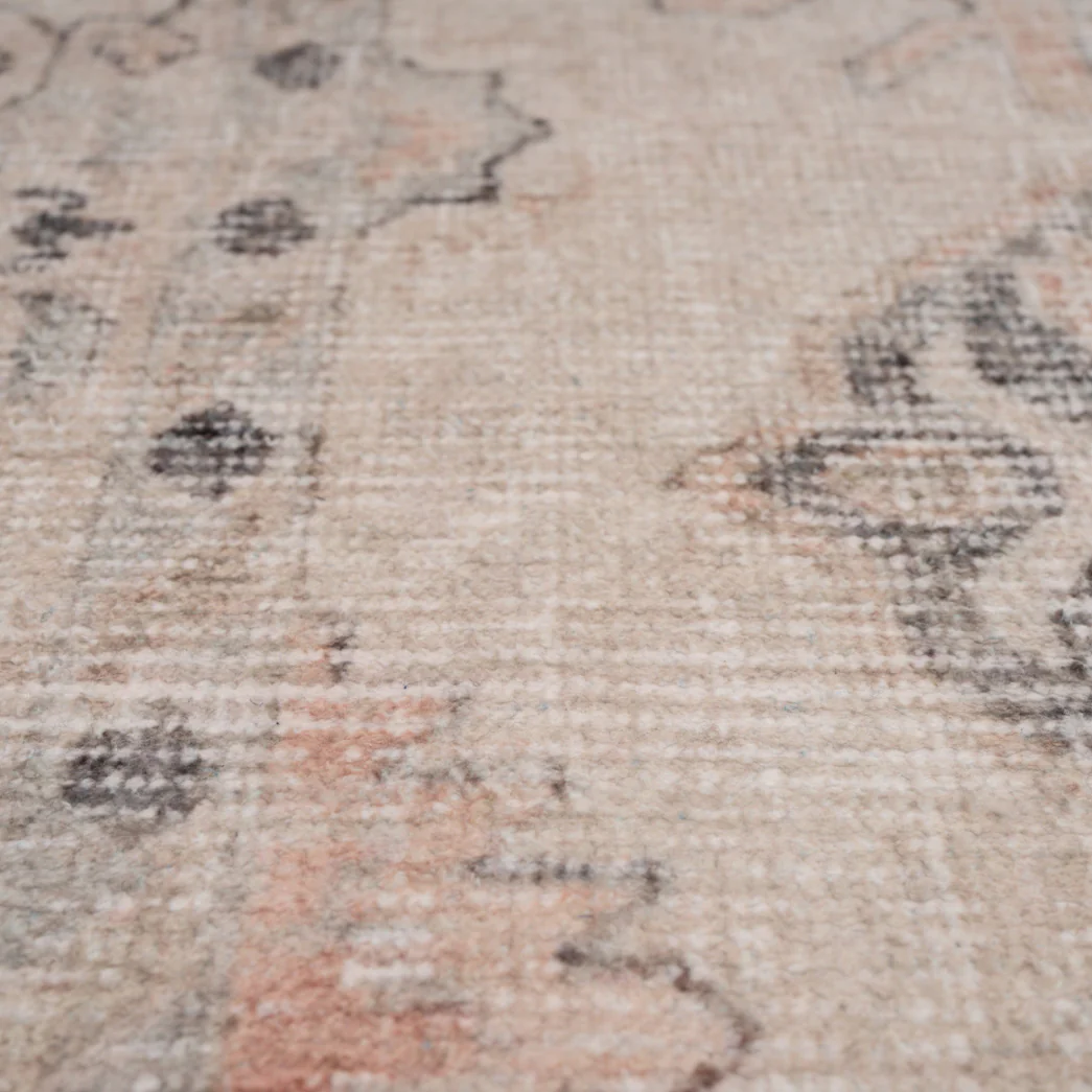 Soft Washable Cream Distressed Runner - Elnora - Image 7