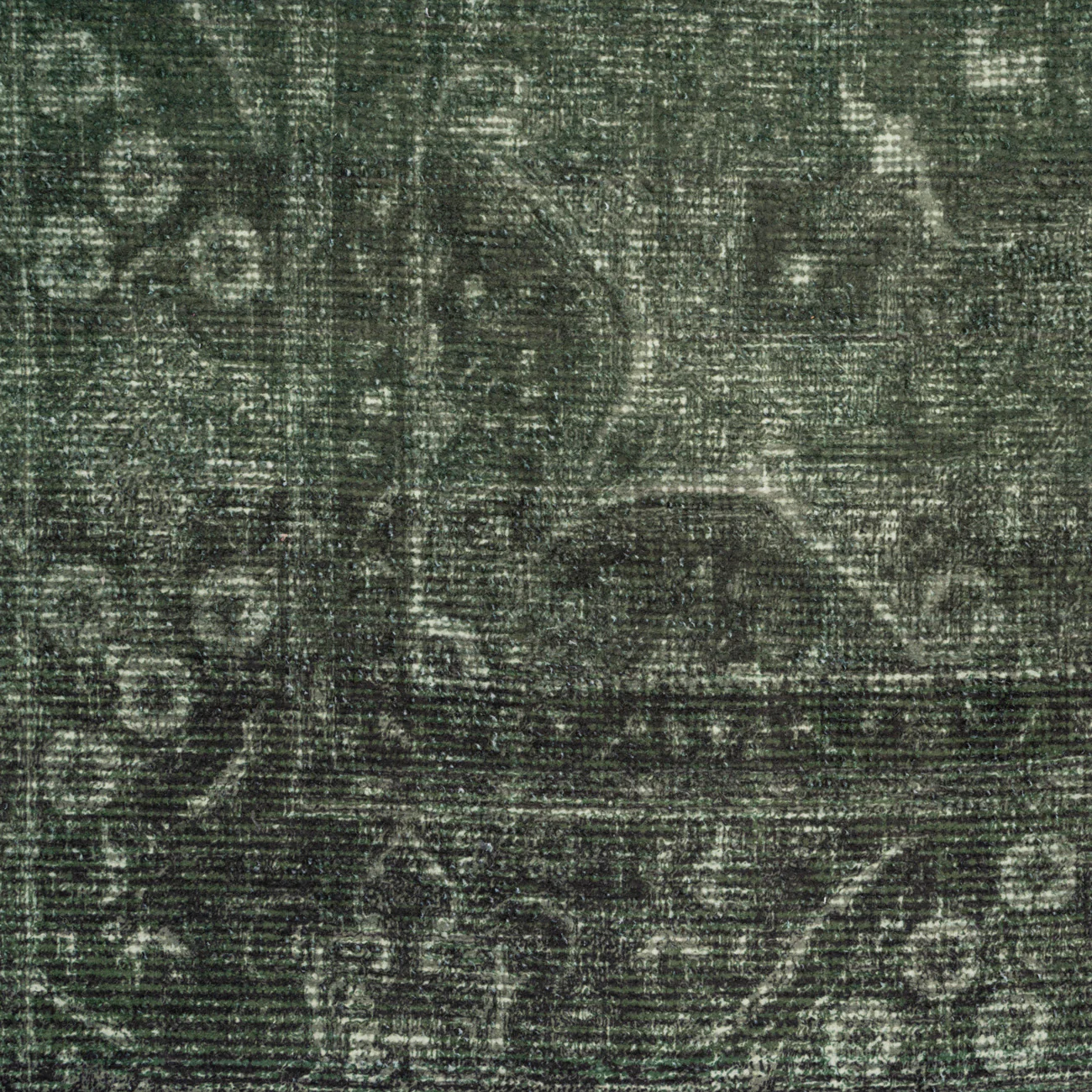 Soft Washable Green Medallion Runner - Maisie - Image 4