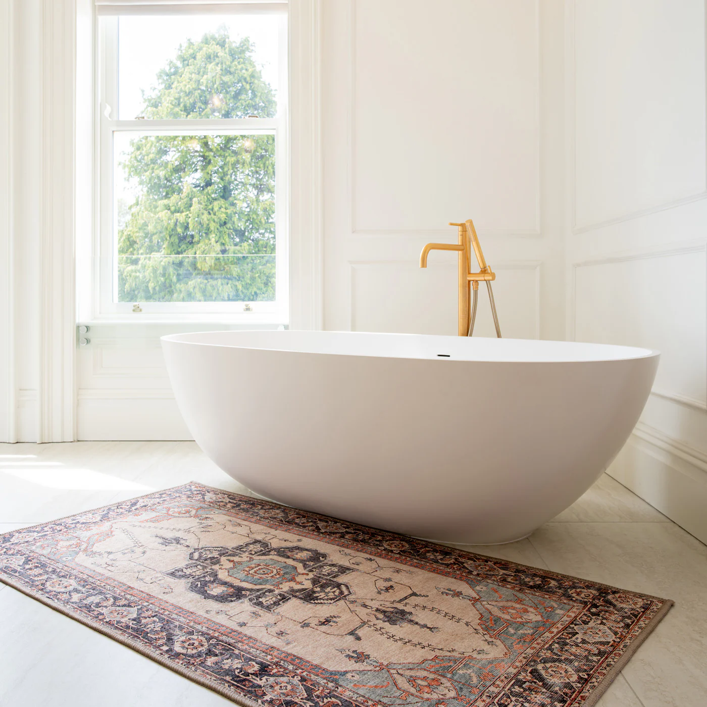 Soft Washable Heritage Bathroom Mat - Hazel - Image 3