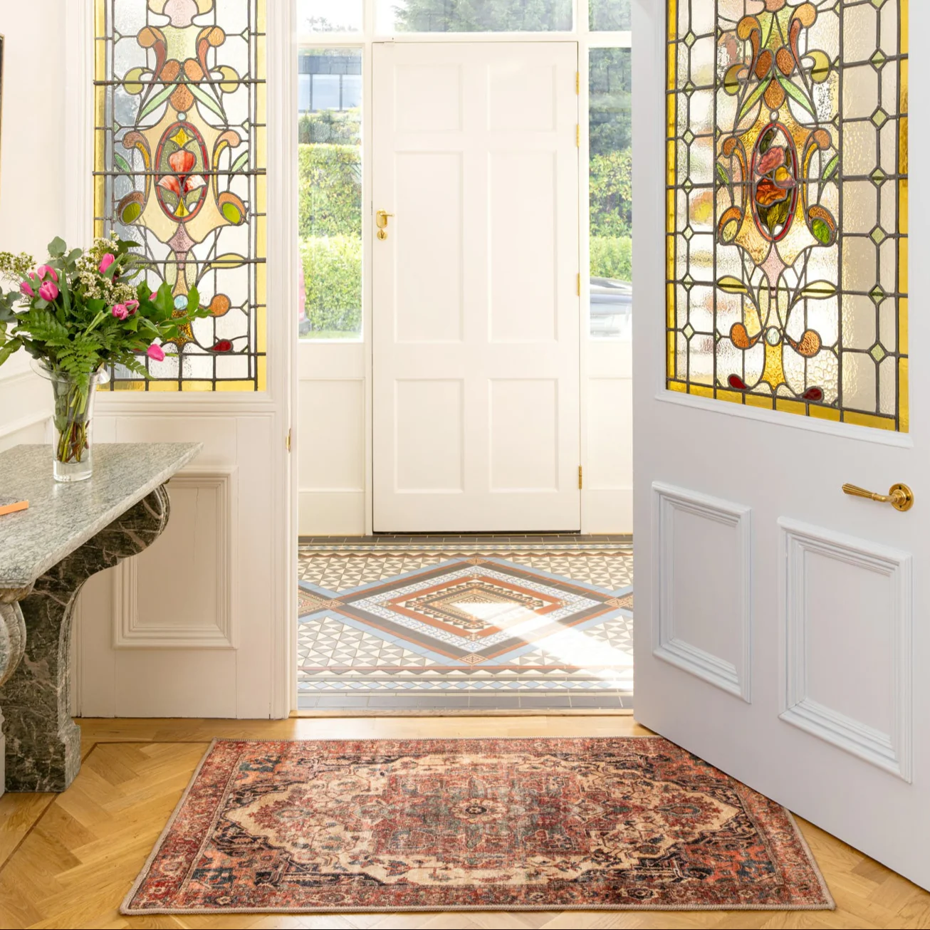 Soft Washable Terracotta Doormat - Verity - Image 2