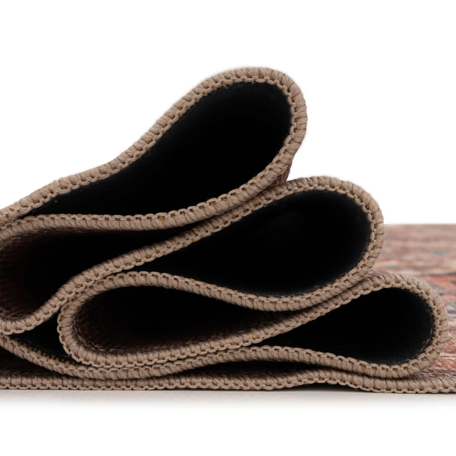 Soft Washable Terracotta Medallion Runner - Verity - Image 3