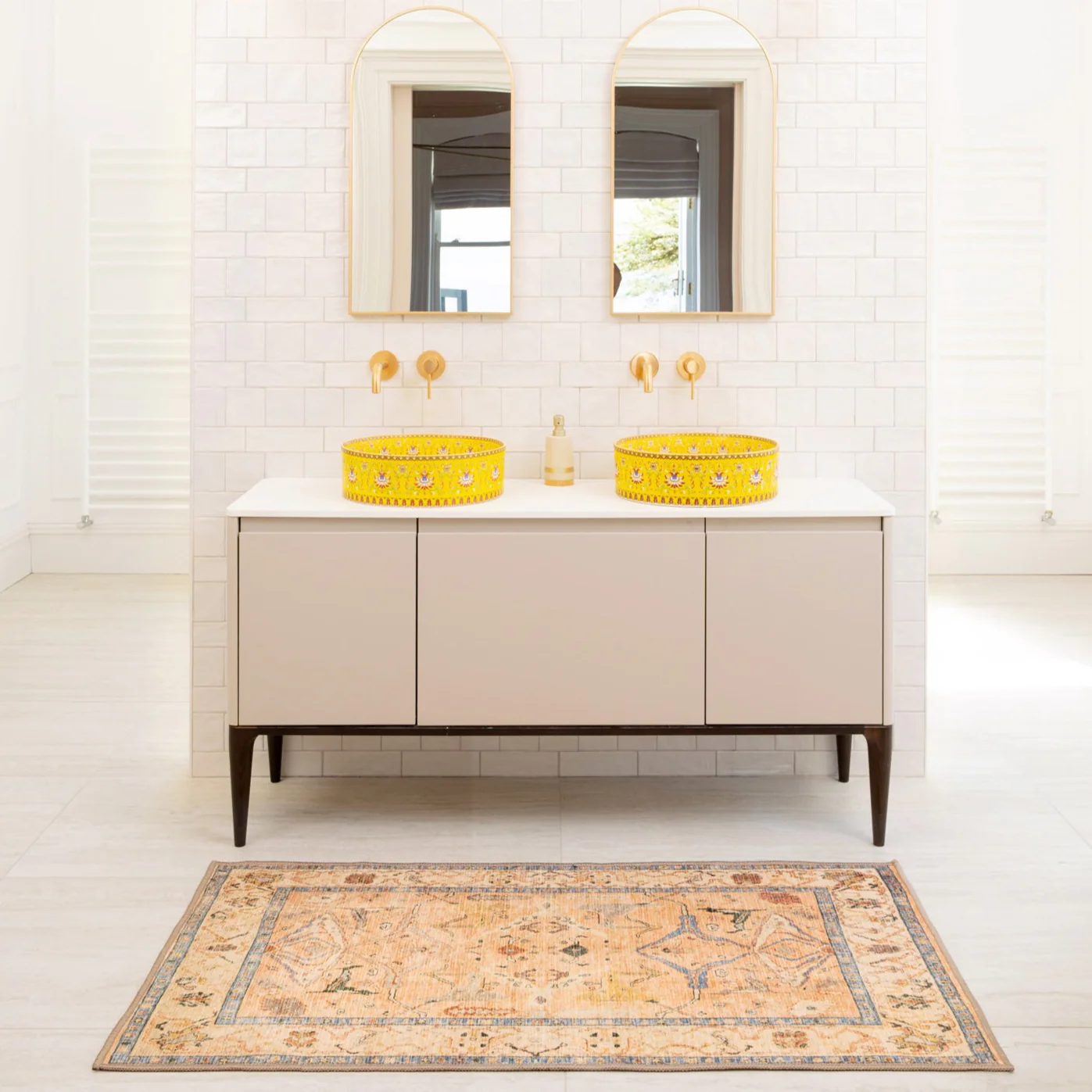Soft Washable Vintage Bathroom Mat - Amelia - Image 2