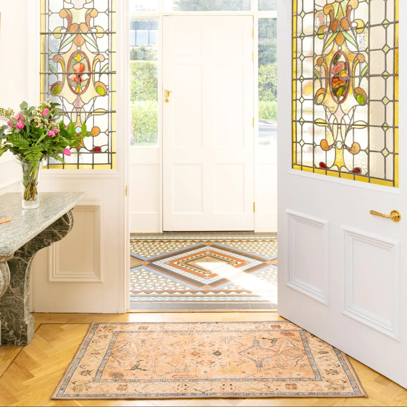 Soft Washable Vintage Bathroom Mat - Amelia - Image 4