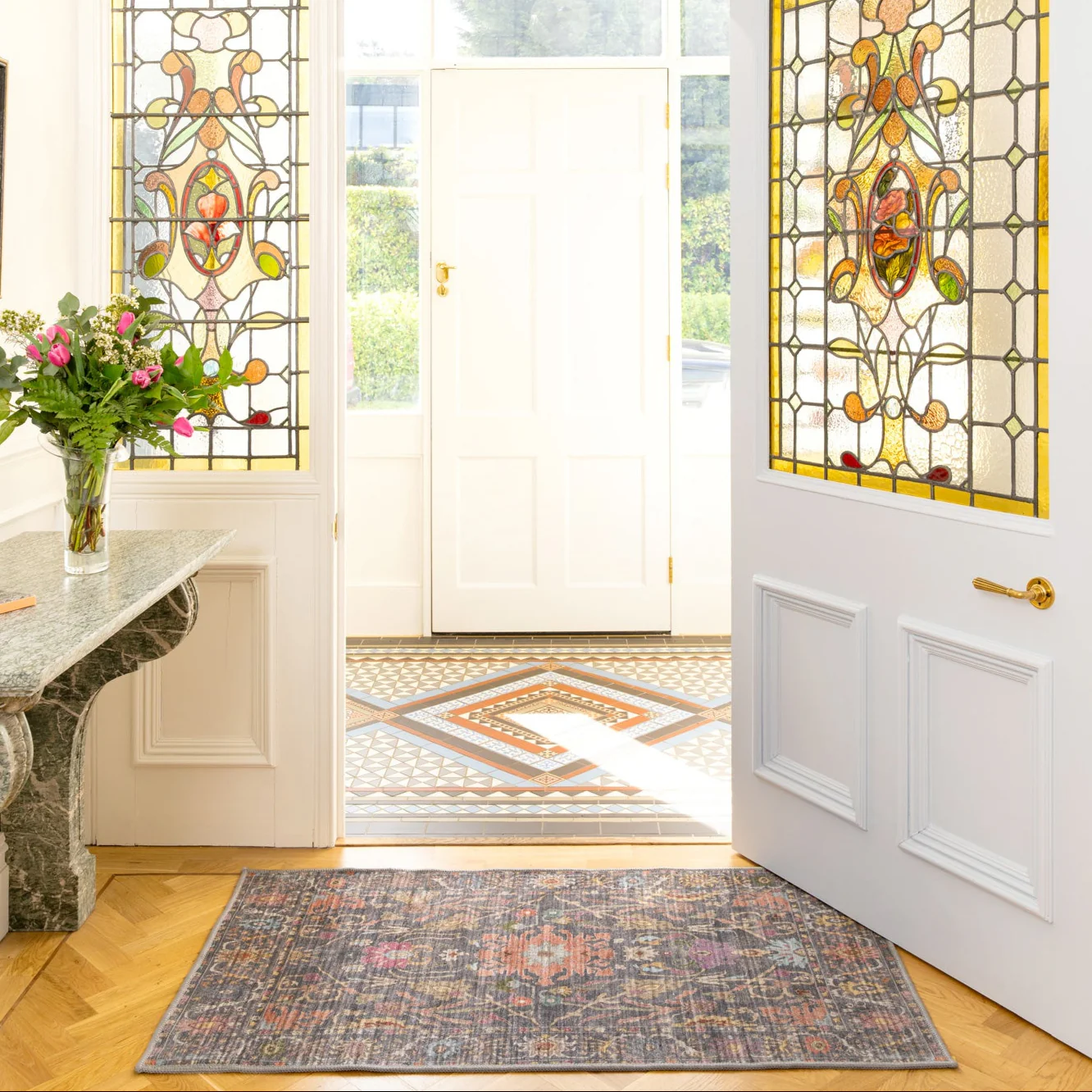Soft Washable Wildflower Bathroom Mat - Francine - Image 5