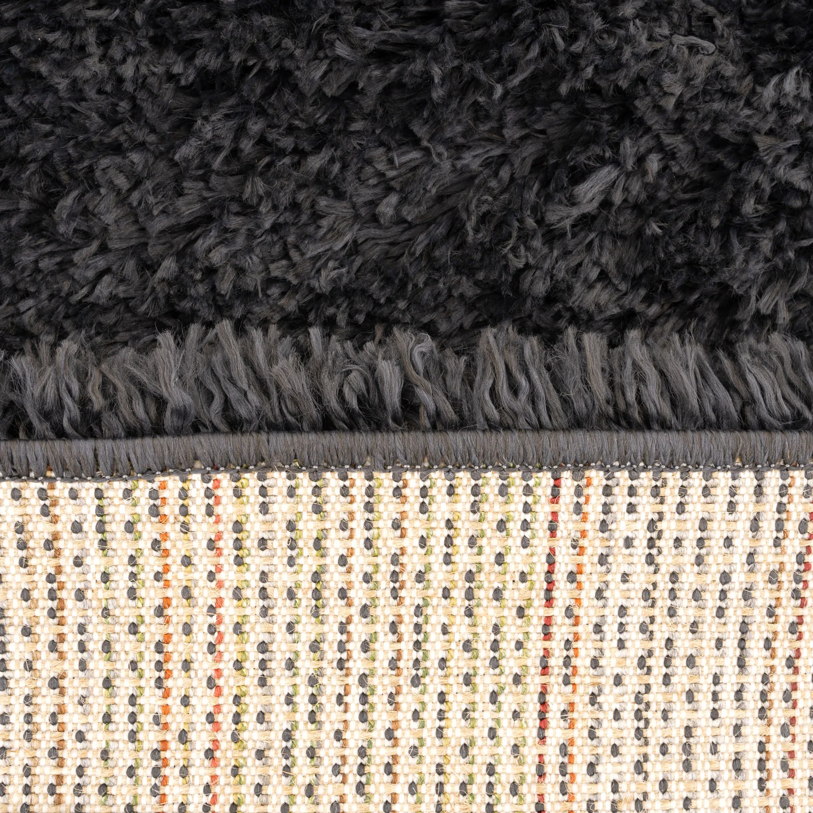 Soft Everyday Charcoal Shaggy Rug - Image 7