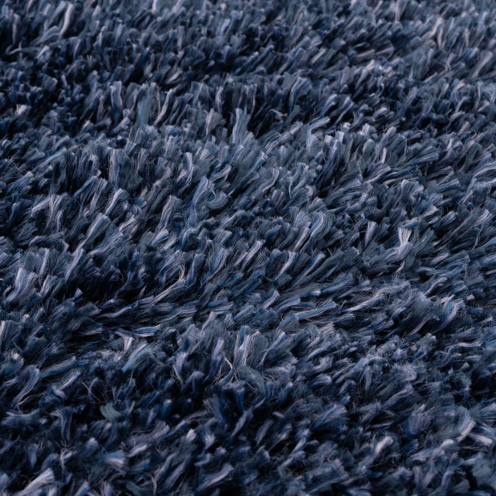 Soft Everyday Navy Shaggy Rug - Image 7