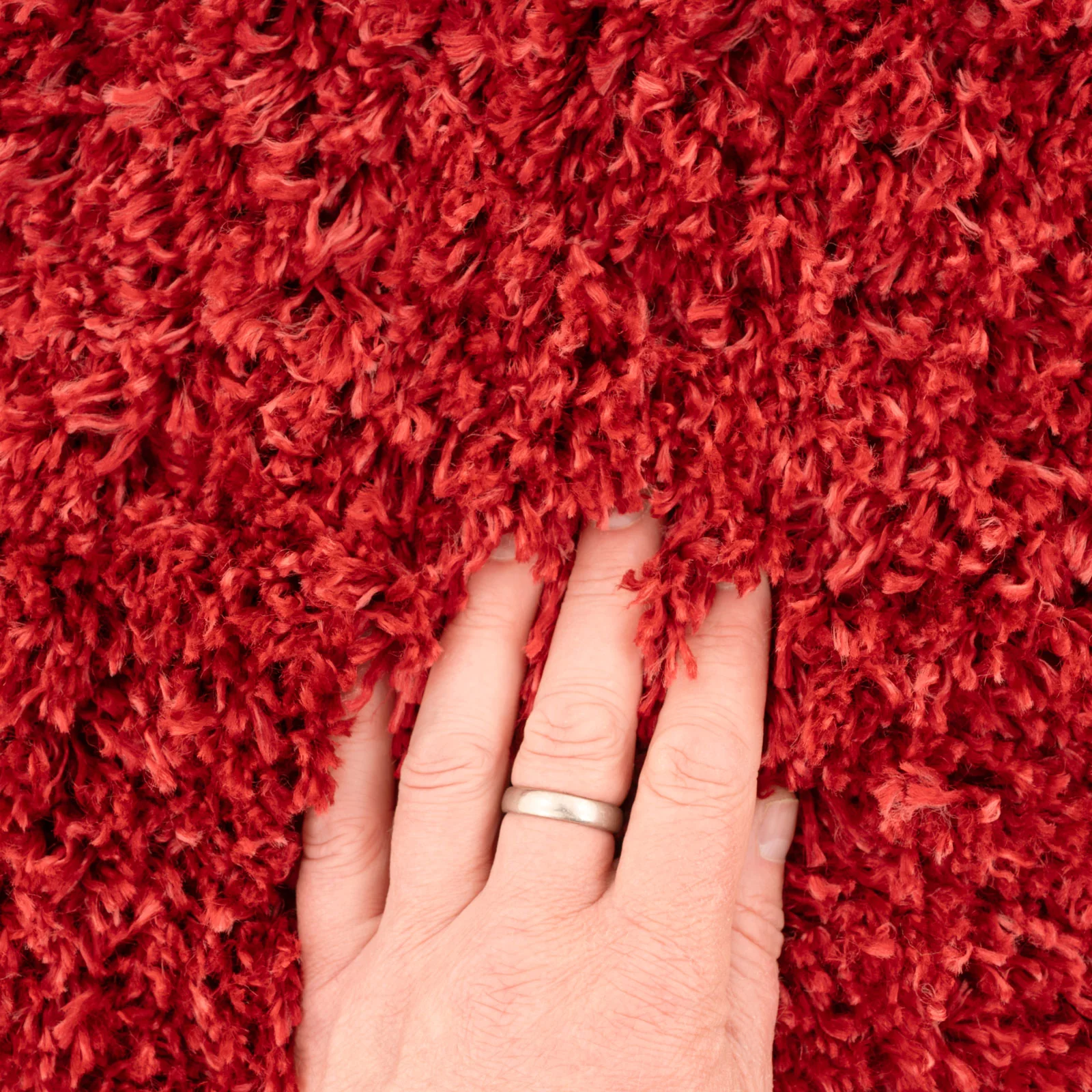 Soft Everyday Wine Shaggy Rug - Aspen - Image 2