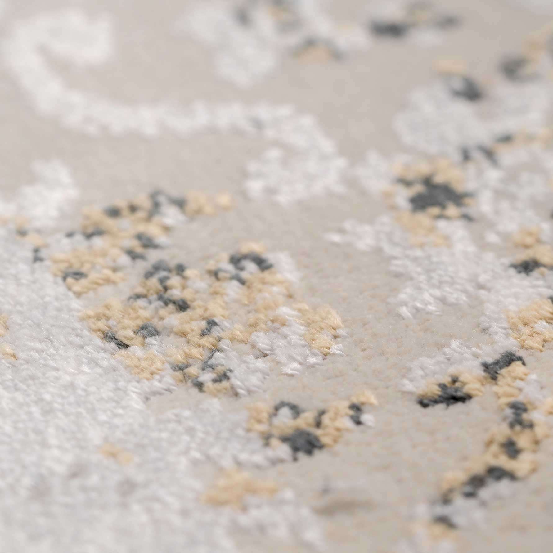 Traditional Grey Medallion Living Room Rug - Dunn - Image 3