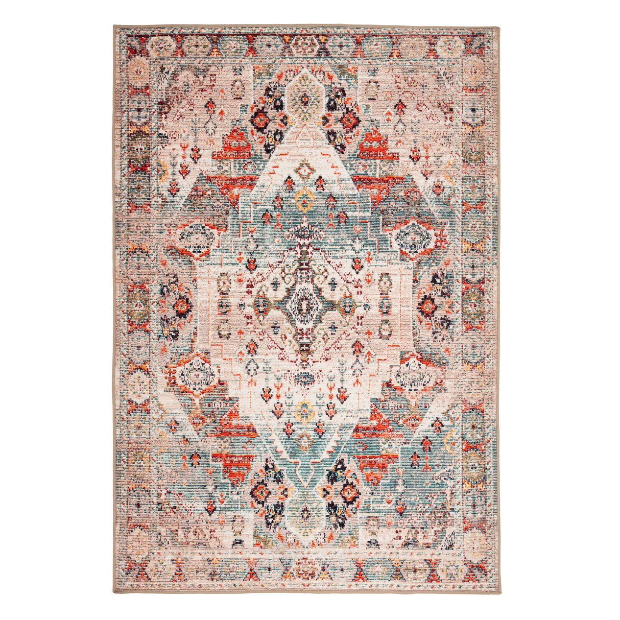Traditional Medallion Washable Rug - Hue
