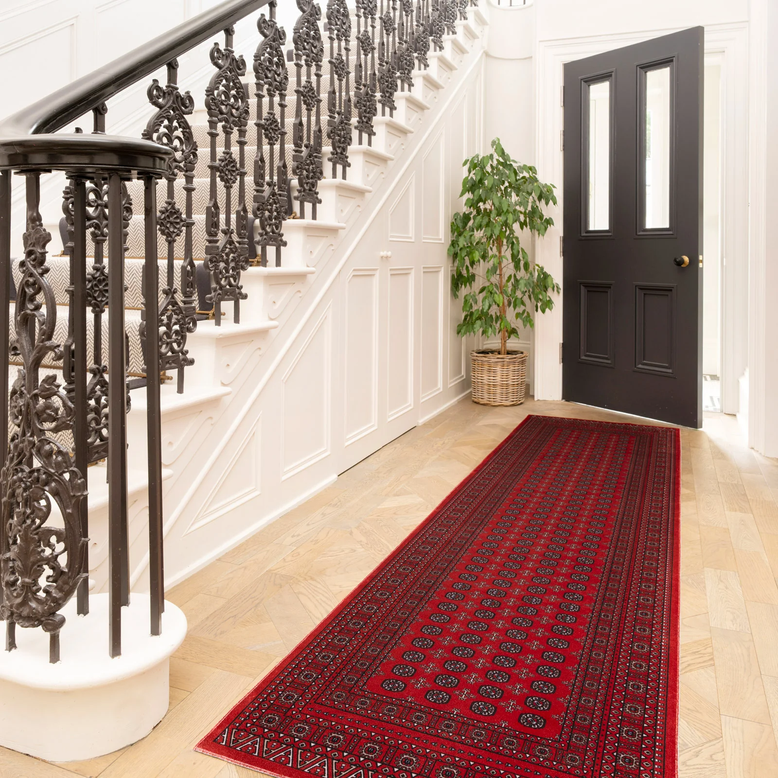 Washable Bokara Red Persian Style Rug - Mira - Image 4