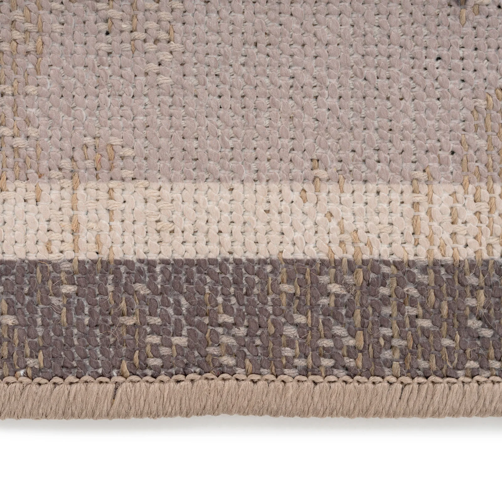 Washable Brown Harlequin Jute Style Rug - Suki - Image 7