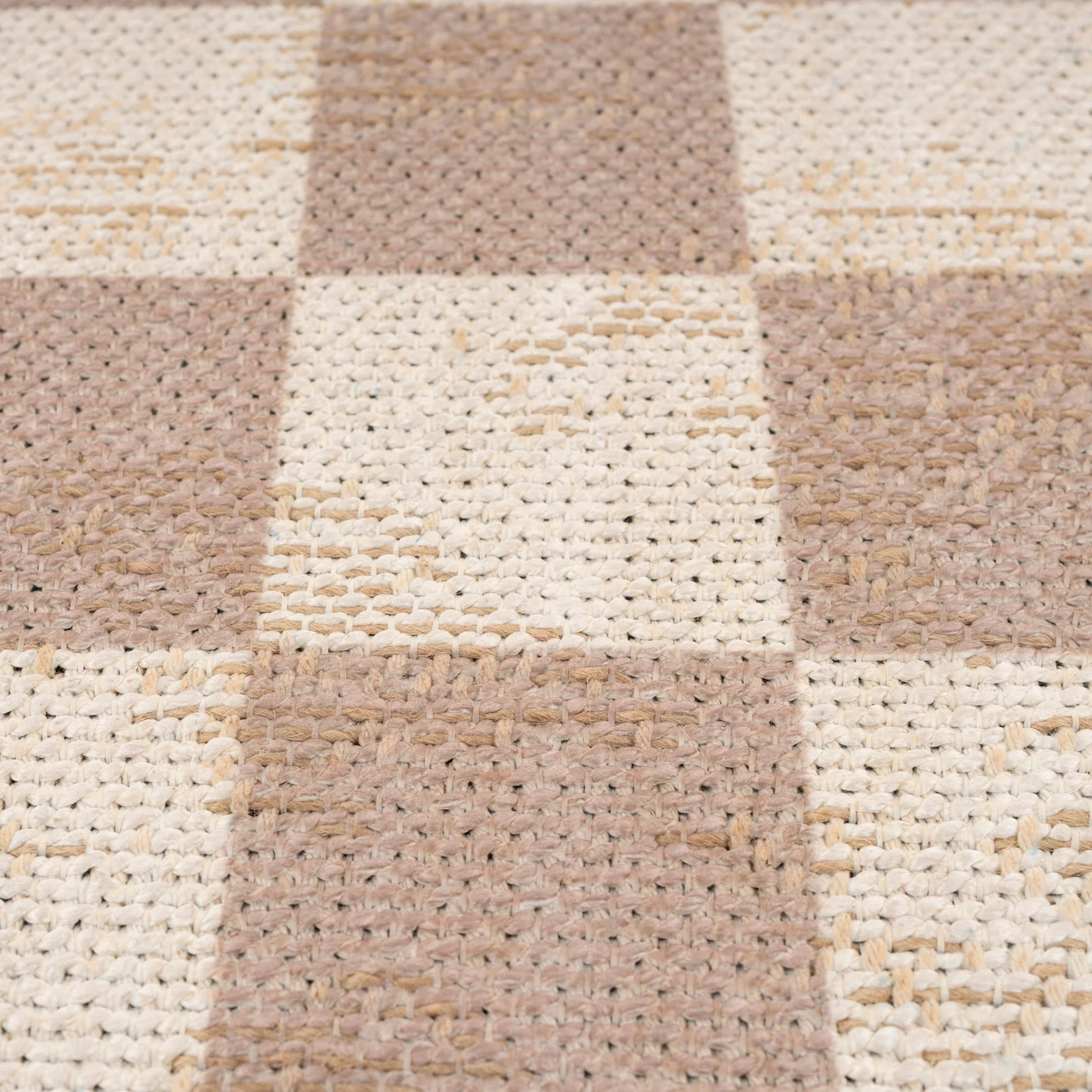Washable Checkerboard Jute Style Rug - Noa - Image 8