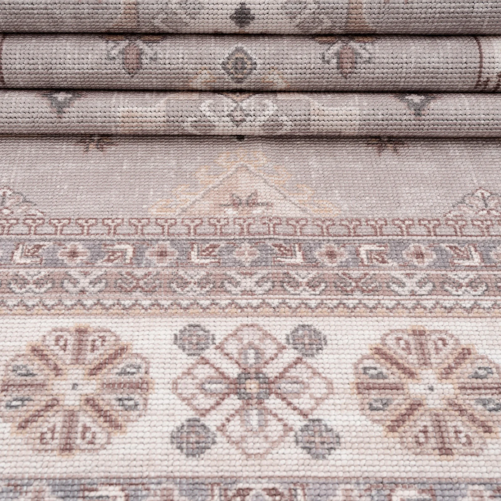 Washable Looped Grey Nordic Runner - Safi - Image 6