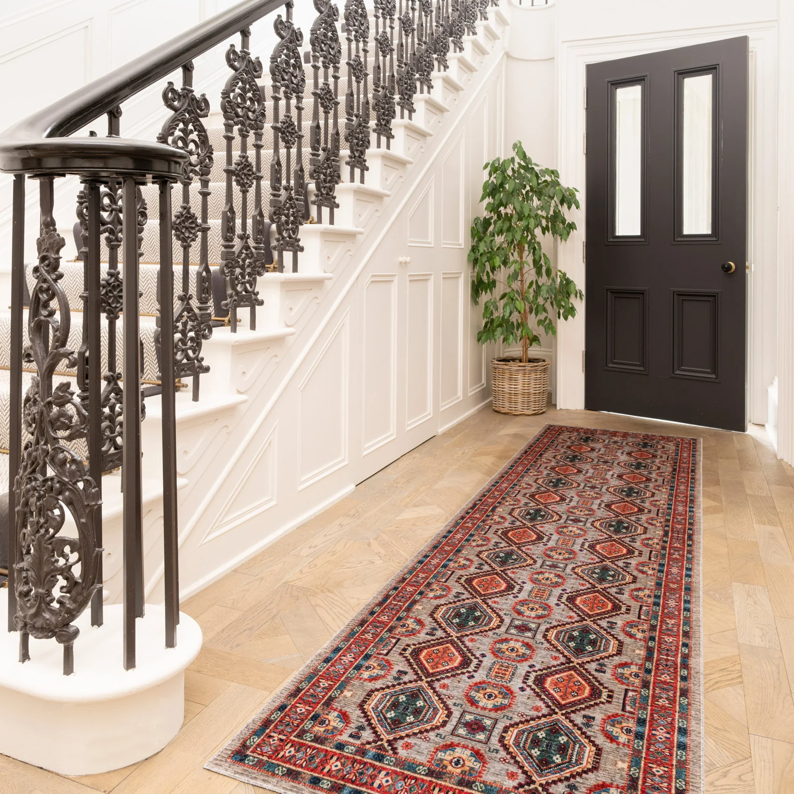 Washable Multicolour Persian Style Rug - Rani - Image 4