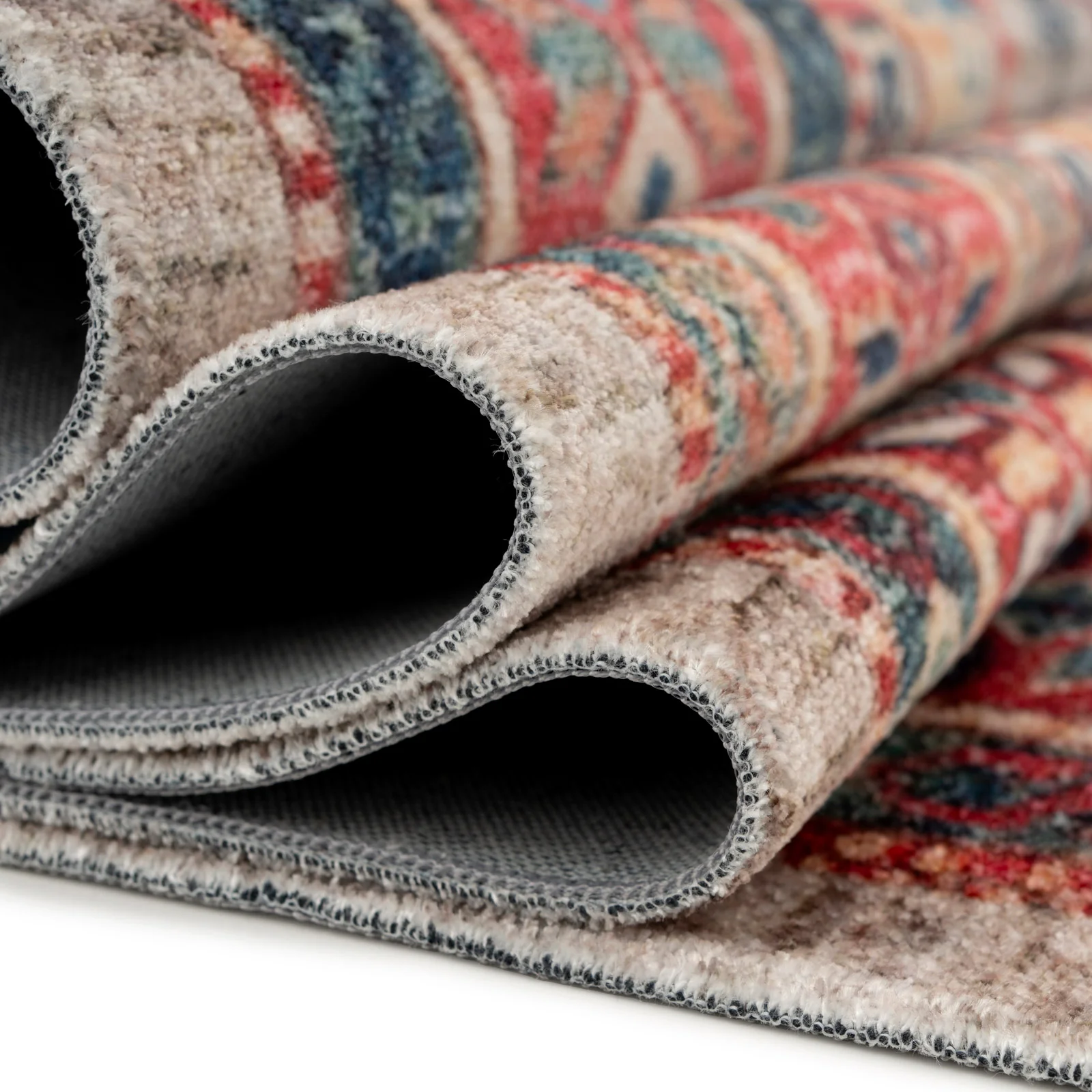 Washable Multicolour Persian Style Mat - Rani - Image 6