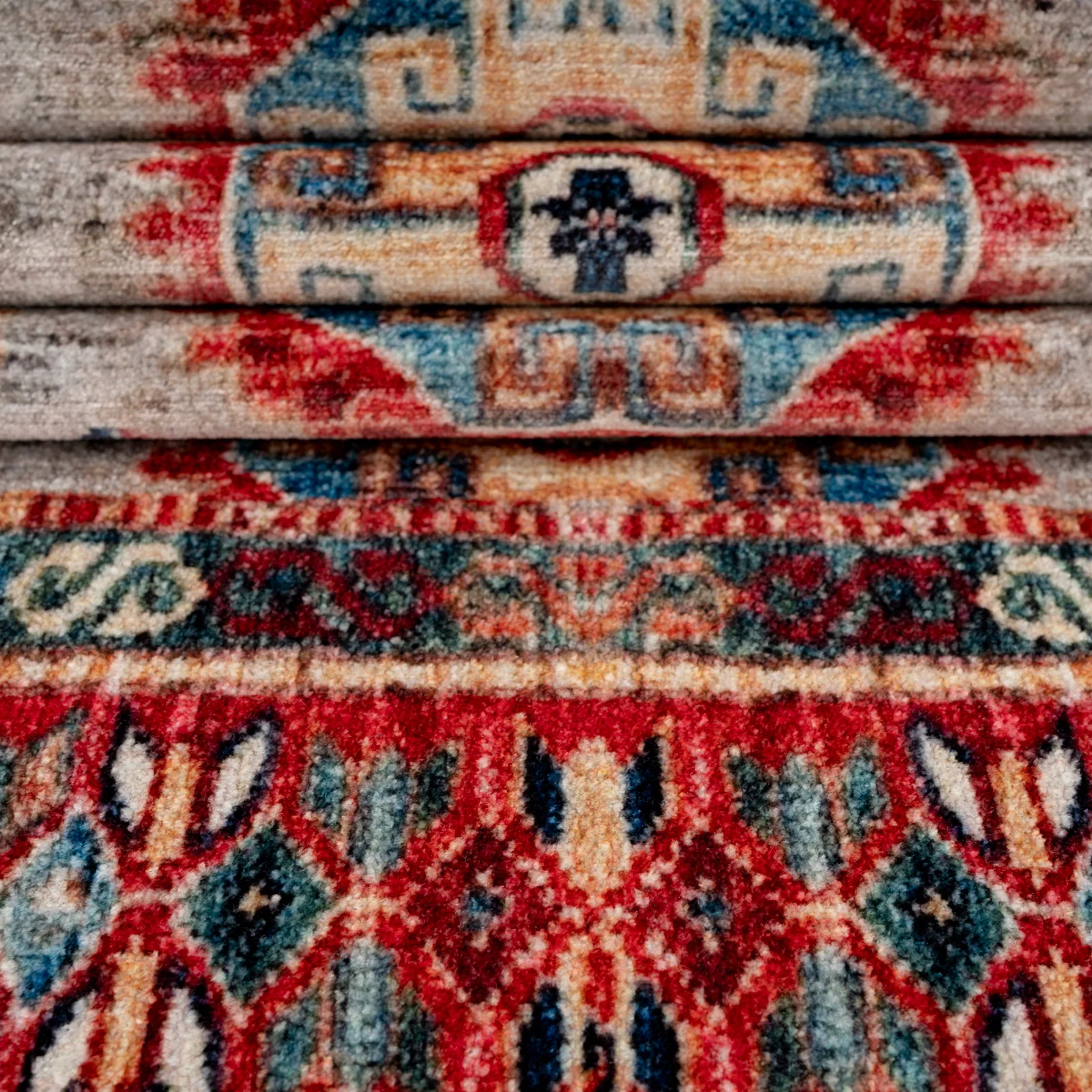 Washable Multicolour Persian Style Mat - Rani - Image 7